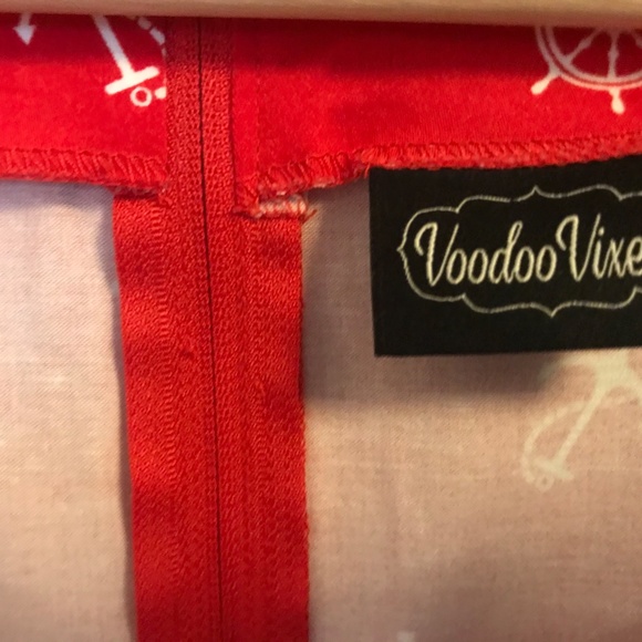 Voodoo Vixen Red Belted Dress - Picture 6 of 13